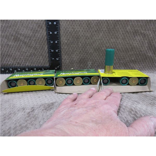 12 Ga. 2 3/4" 1oz Rem. Slugger Rifled Slugs - 3 Boxes of 5