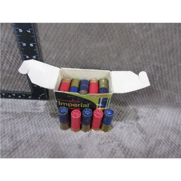12 Ga. 2 3/4" - Mixed Box of 25 -  2,4 & 5 Shot Shells