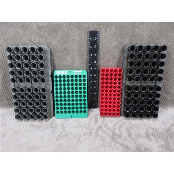 4 Loading Blocks - 2 Case-Gard 20 Ga., 1 RCBS, 1 Herter's