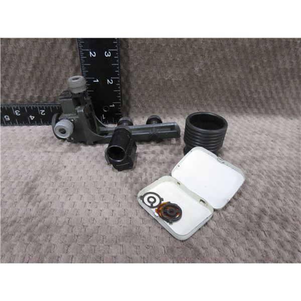 Front & Rear Peep Sight - With Redfield Inserts