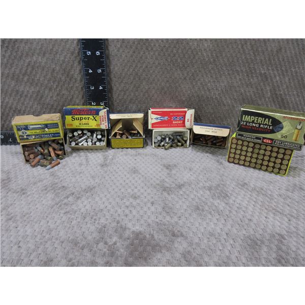 6 Part Boxes of Mixed 22 Short, Long & LR Collector Boxes