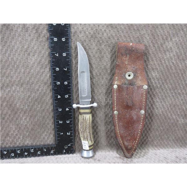 Fixed Blade Knife - Hullbertus Solingen - Stag Handle