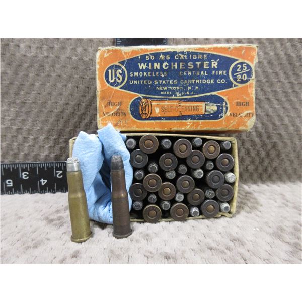 Collector Ammo - 25-20 Cal. HV SP Win. - US Cartridge Co.