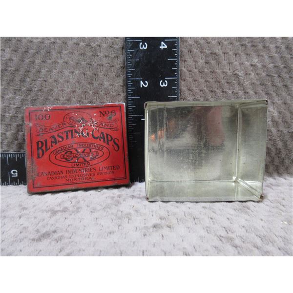 Empty Collector Tin - Beaver Brand CIL Blasting Caps No. 6