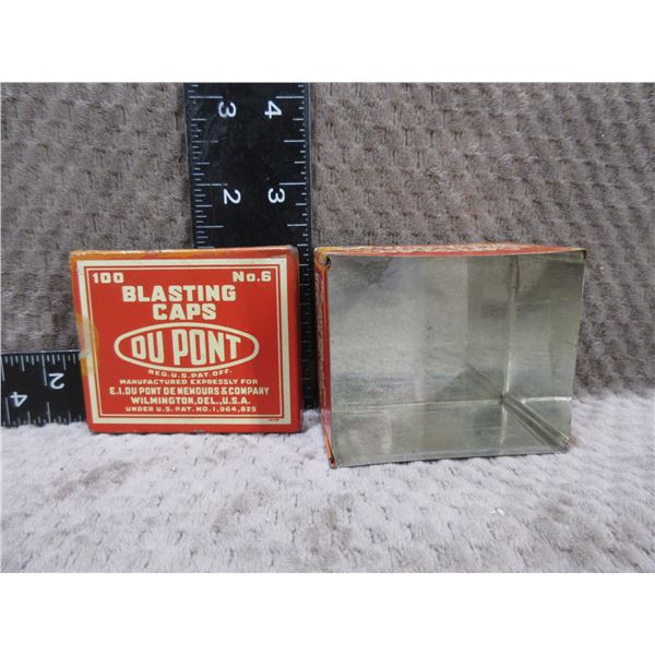 Empty Collector Tin - Dupont Blasting Caps No. 6