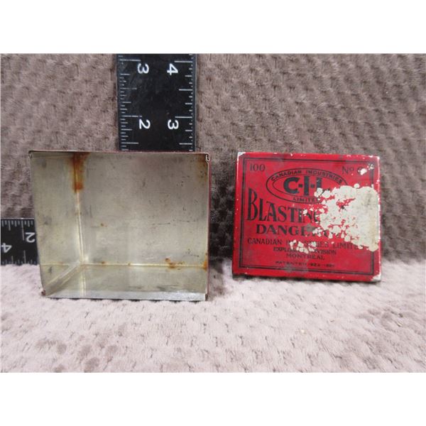 Empty Collector Tin - CIL Blasting Caps No. 6