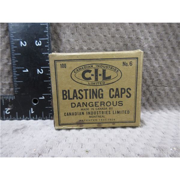 Empty Collector Box - CIL Blasting Caps No. 6