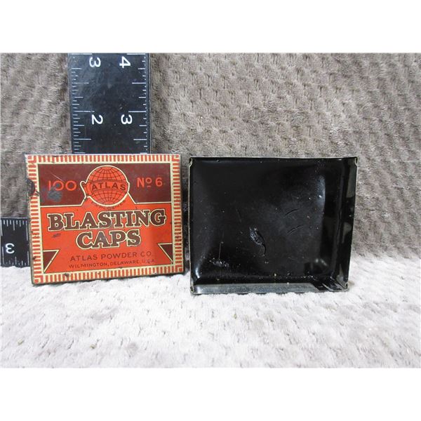 Empty Collector Tin - Atlas Blasting Caps No. 6