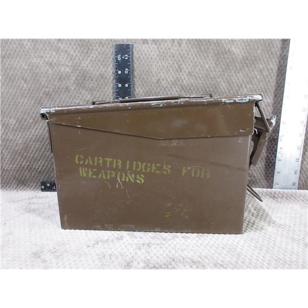 Metal Ammo Can - 11  x 5 1/2  x 7  High