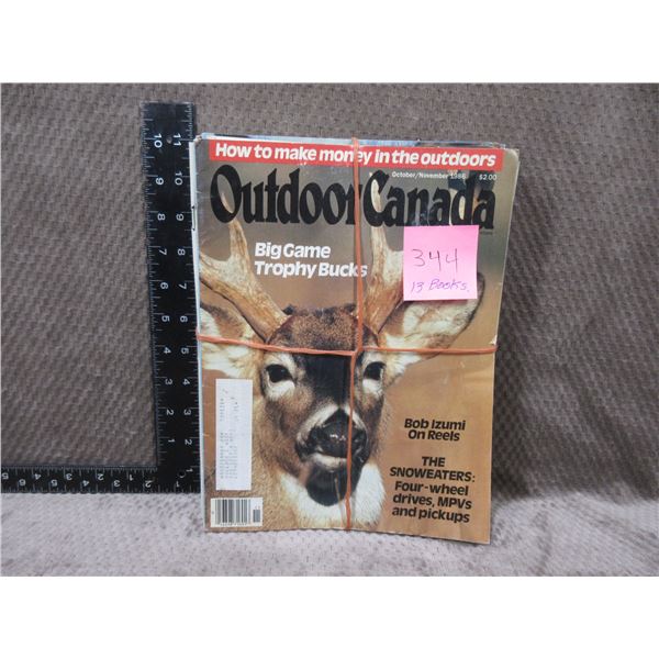 Lot of 13 - 1980's Outdoor Canada Magazines