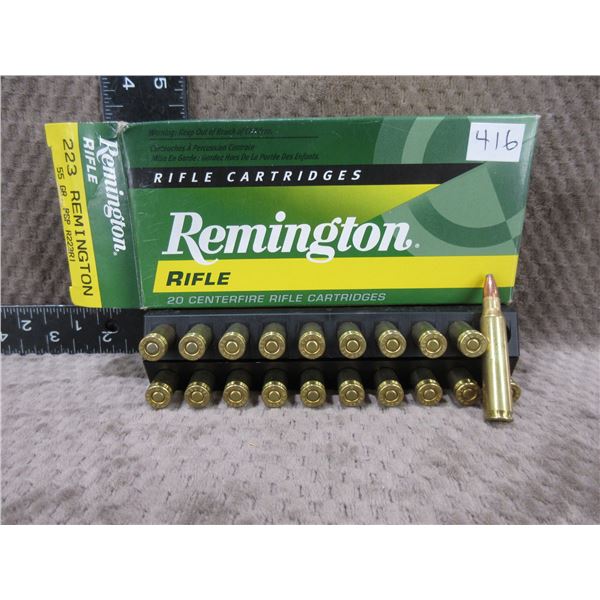 223 Rem. 55gr PSP Remington Cartridges - Box of 20