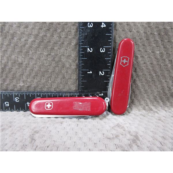 2 Swiss Army Knives - Victorinox Switzerland & Wenger