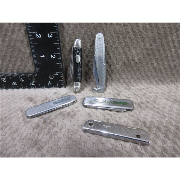 5 Miniature Folding Pocket Knives