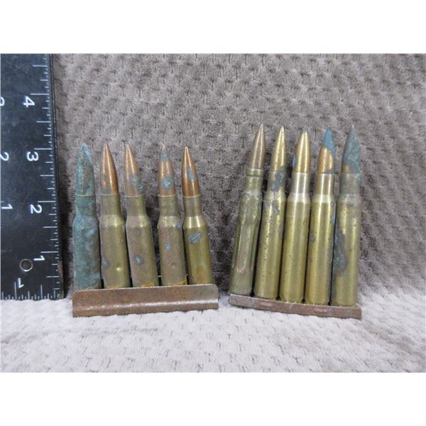 7.62 X 63NA on Stripper Clip 4 Live 1 Dummy and 7.62