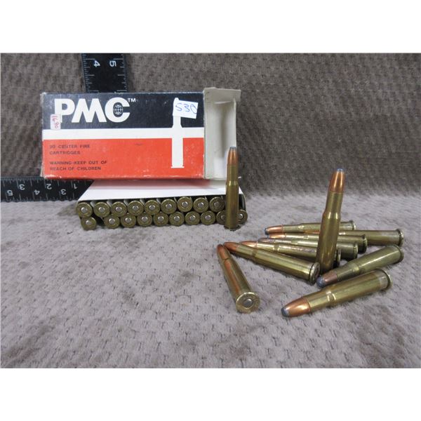 30-30 Win. 170gr SP PMC Cartridges- Box of 20 + Bag of 10
