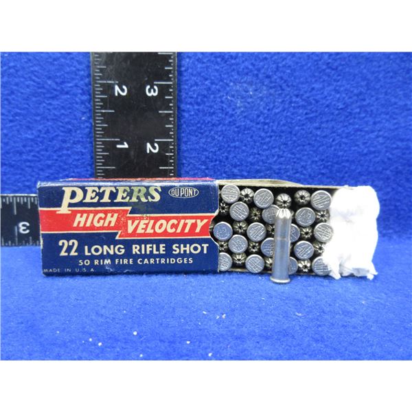 Collector Ammo - 22 LR HV Peters Cartridges - Box of 40