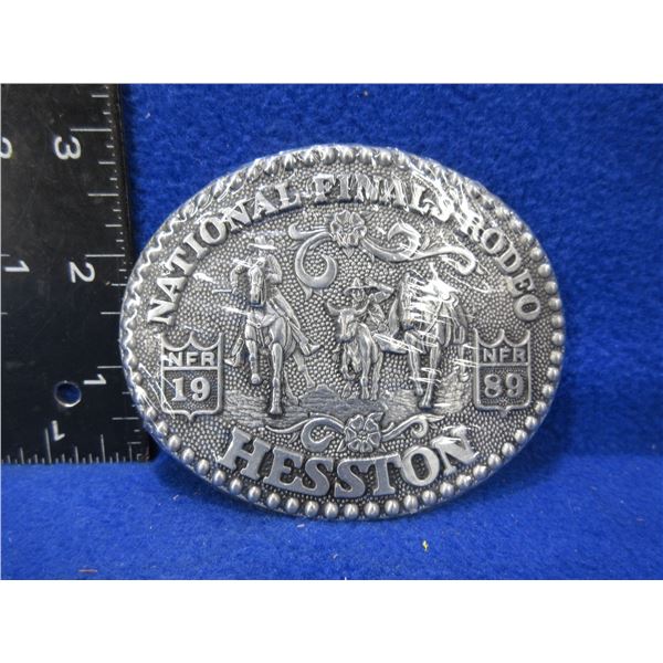 Belt Buckle - 1989 Hesston National Finals Rodeo