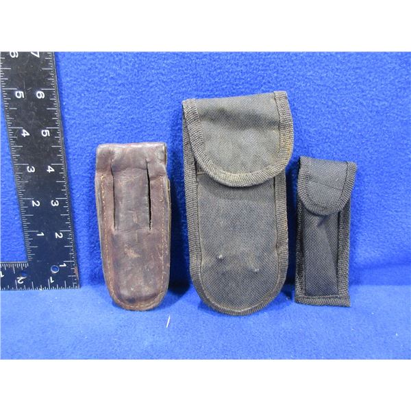 3 Sheaths - 1 is Leather