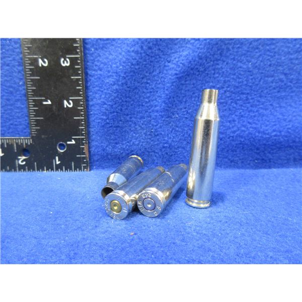 243 Winchester Nickel Plated Brass - Bag of 4