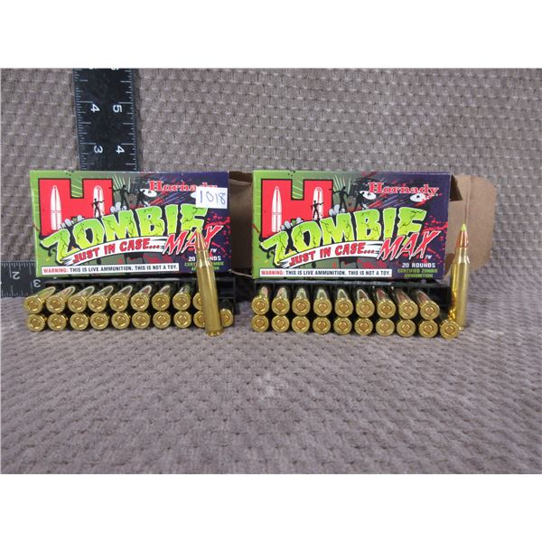 223 Rem. 55gr Zombie-Max Hornady Cartridges
