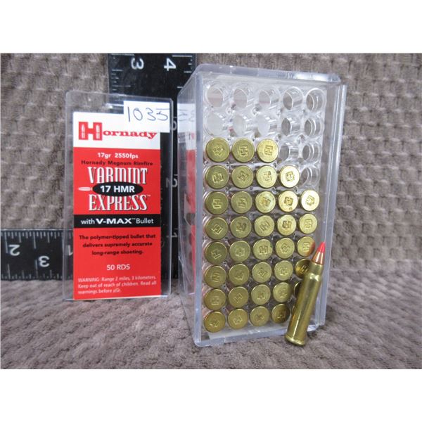 17 HMR 17gr Hornady Varmint Express Cartridges