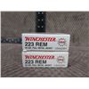 Image 2 : 223 Rem. 55gr FMJ Winchester Cartridges - 1 Box of 20
