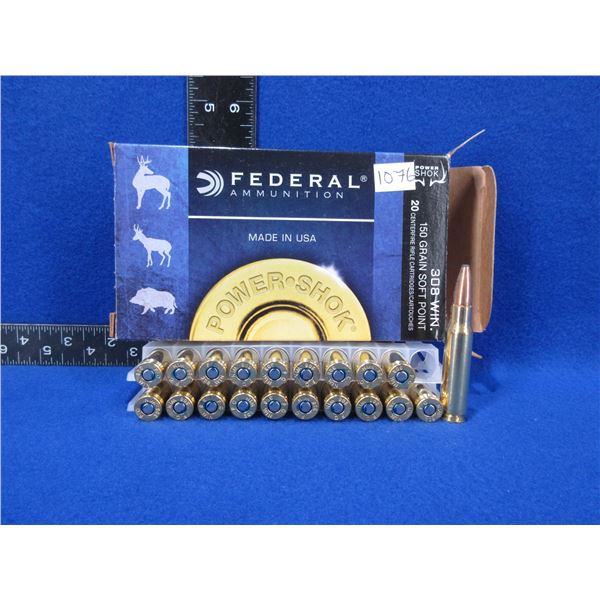 308 Win. 150gr SP Federal Cartridges - Box of 20