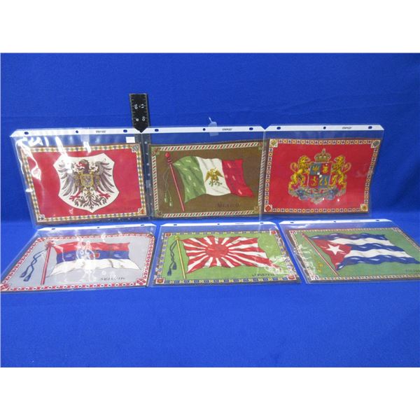 6 Vintage Tobacco Co. Felt Flags - 10 1/2" x 7 1/4"
