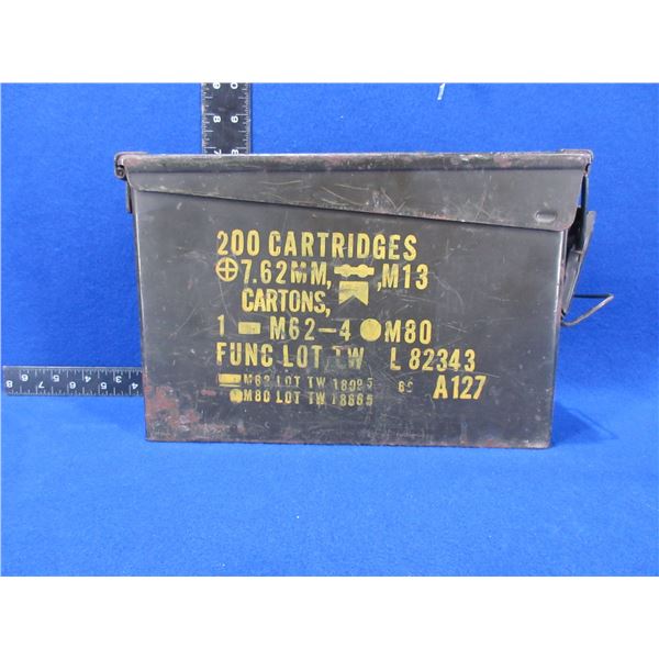 Metal Ammo Can - 10" x 3.5" x 7" High