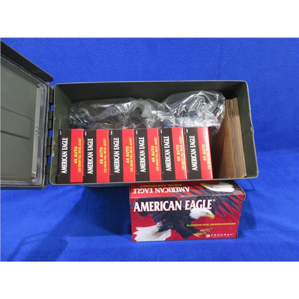 45 Auto 230gr FMJ Federal American Eagle Cartridges