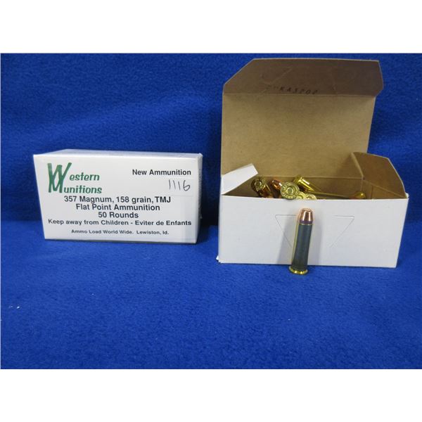 357 Mag 158gr TMJ FP Western Munitions Cartridges