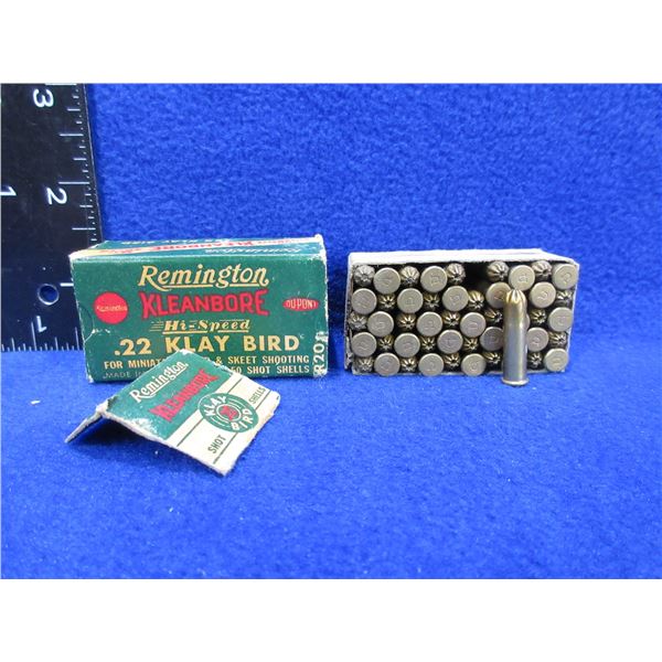 Collector Ammo - 22 Klay Bird Remington Kleanbore