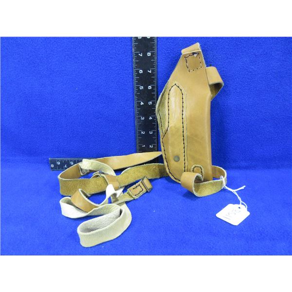 Leather Shoulder Holster with Belt
