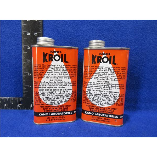 2 Tins Kano Kroil - The Oil That Creeps - Unopened Full