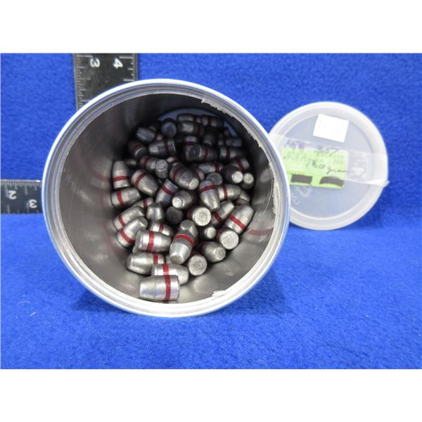 .357 Dia. 130gr Lead Bullets - Tub of 156