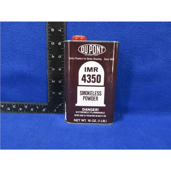 Dupont IMR 4350 Smokeless Powder - Sealed 1 lb Tin