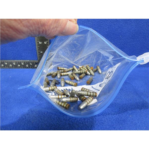 7MM 168gr Lead Bullets - Bag of 40