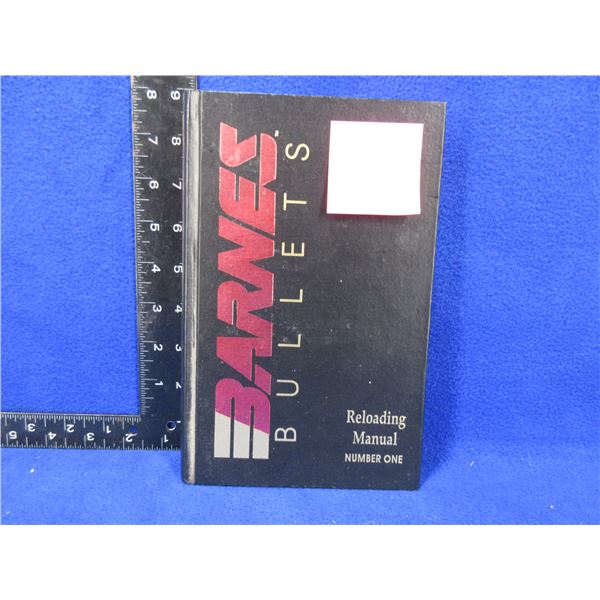 Barnes Bullets Reloading Manual Number One