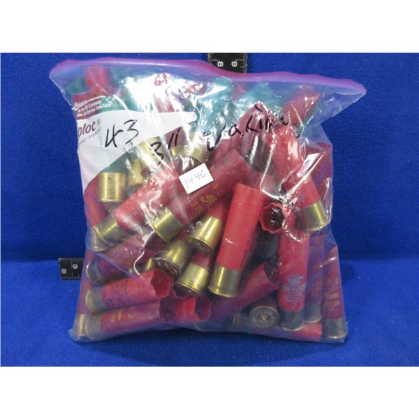 12 Ga. 3" Various Shot Shell Hulls - Bag of 43