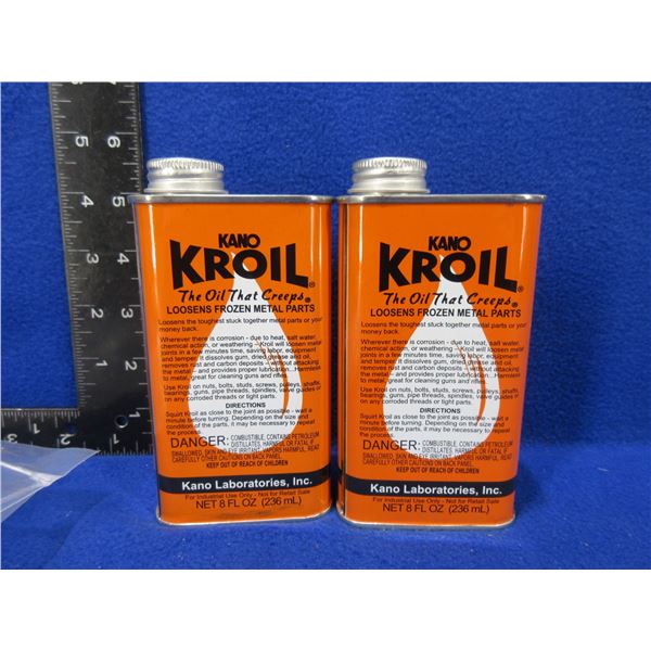 2 Tins Kano Kroil - The Oil That Creeps - Unopened Full