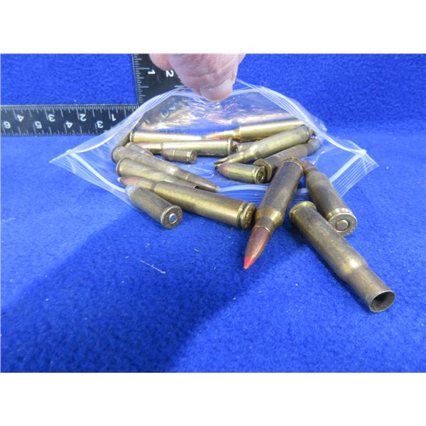 Lot of 16 Misc. Cartridges & Brass
