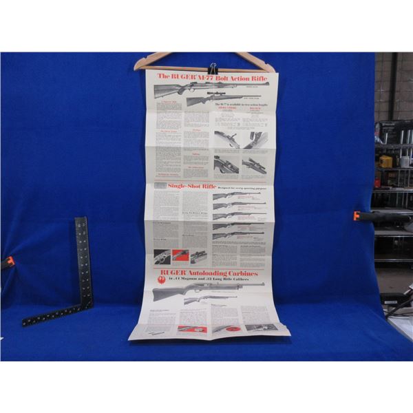 Sturm, Ruger & Co. Folding Poster - 38" x 16 1/2"