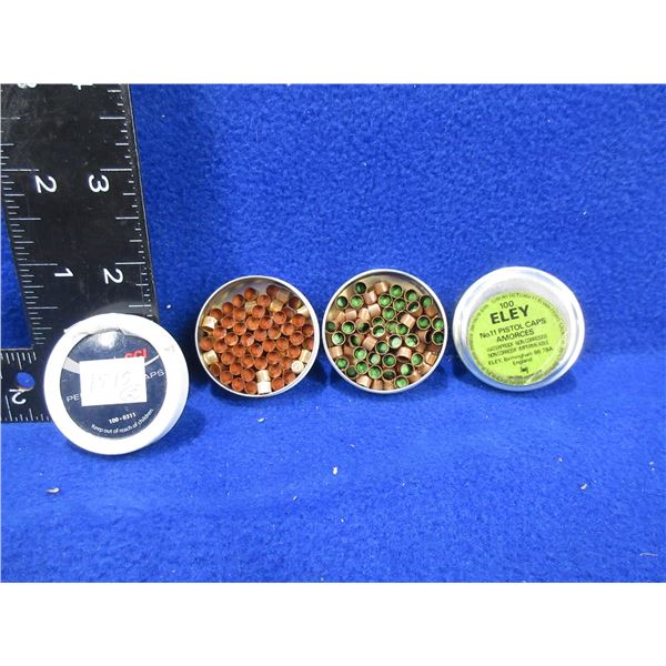 No. 11 Percussion Caps - 2 Open Tins