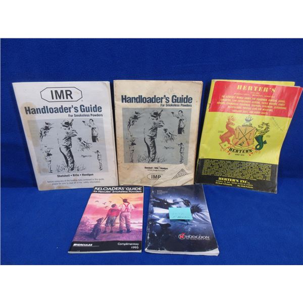 5 Reloading Manuals - IMR x 2, Herter's, Hodgdon, Hercules