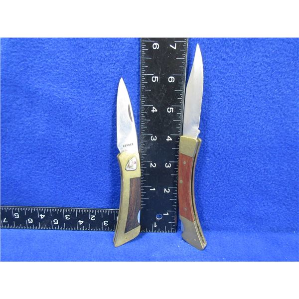 2 Locking Blade Knives - Gerber & Stainless China