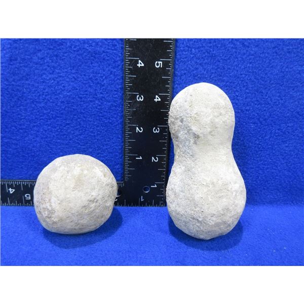 Indigenous Stone Grooved Maul & Round Throwing Ball
