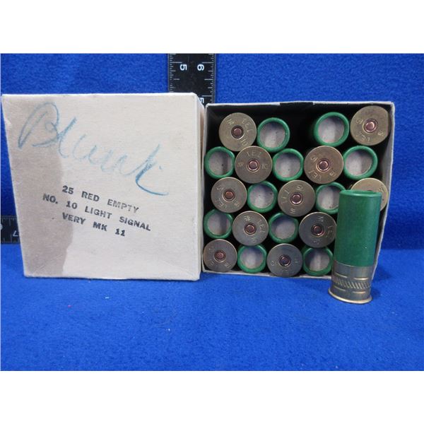 10 Ga. Red Empty No. 10 Light Signal Very MK II