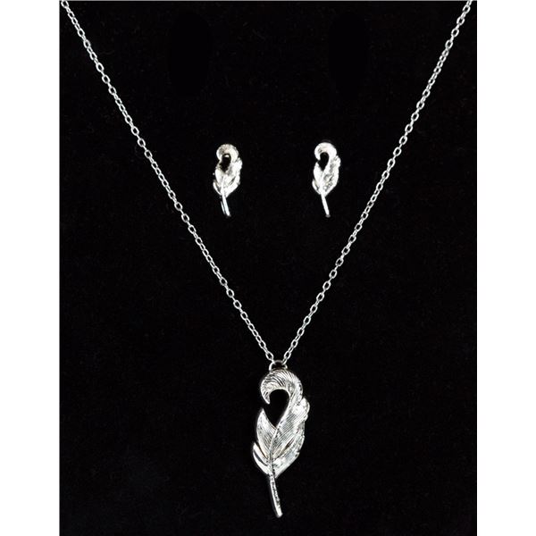 Feather Jewelry Set