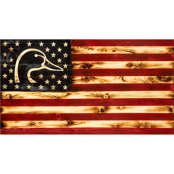 Wooden American Flag