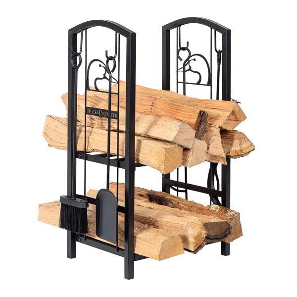 Firewood Holder with Tools